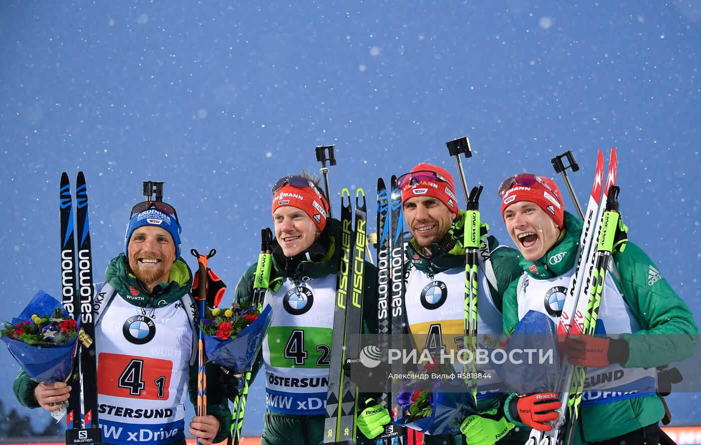 Биатлон. Чемпионат мира. Мужчины. Эстафета