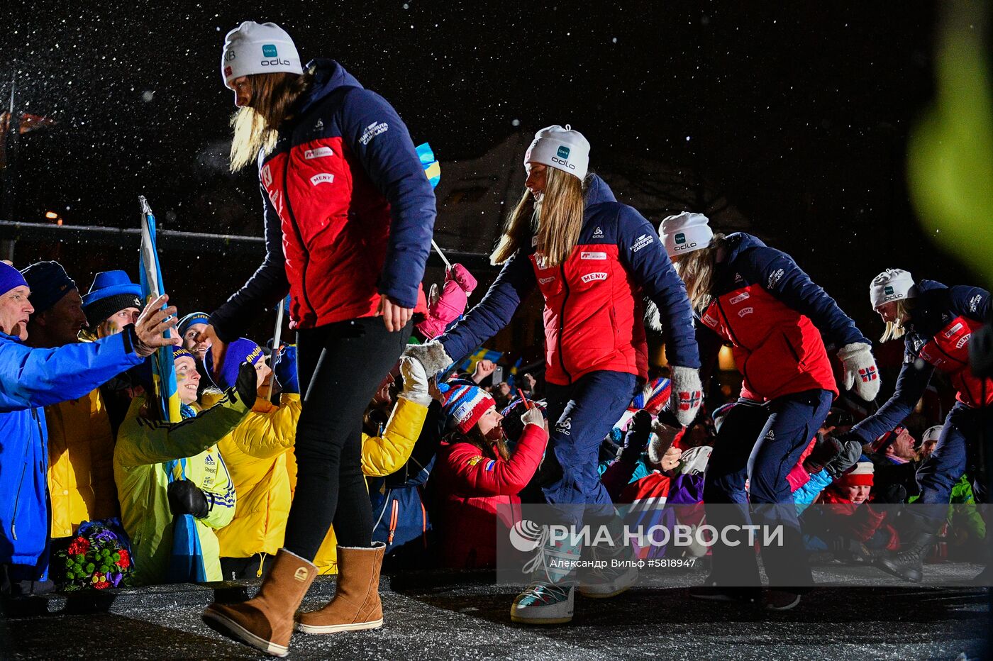 Биатлон. Чемпионат мира. Эстафета. Церемония награждения