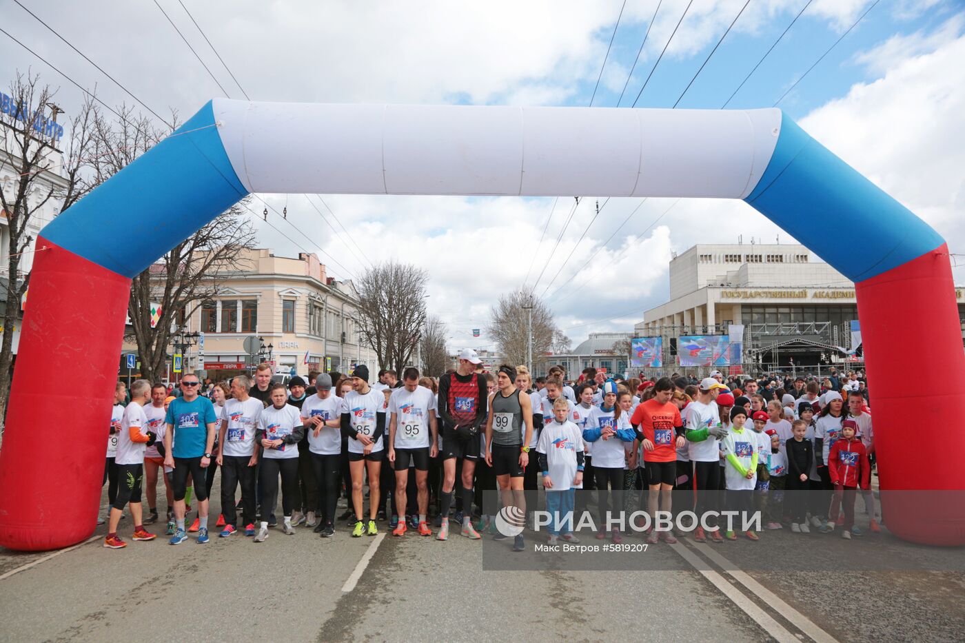 Легкоатлетический пробег и велозаед в Симферополе