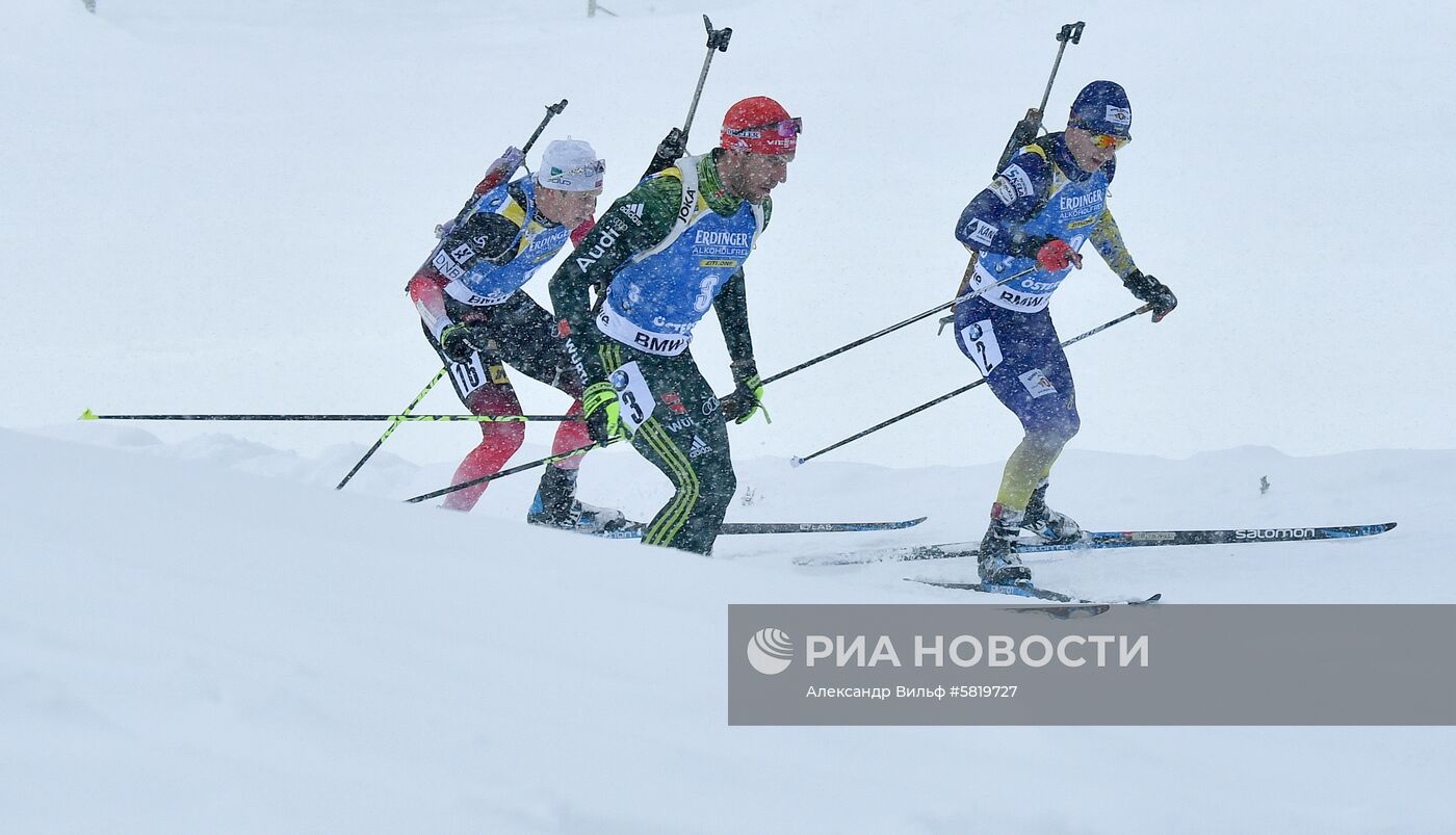 Биатлон. Чемпионат мира. Мужчины. Масс-старт