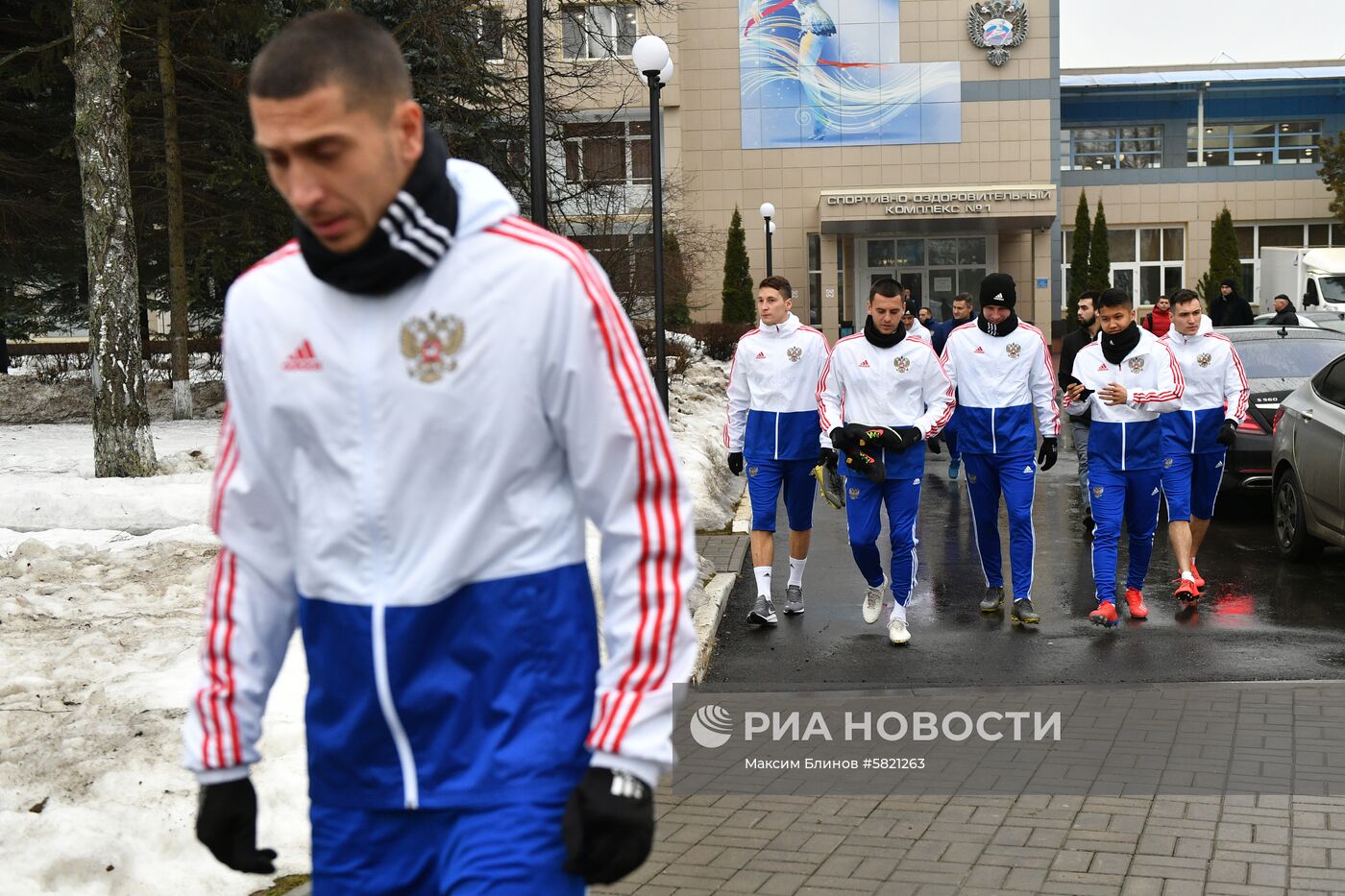 Футбол. Тренировка сборной России