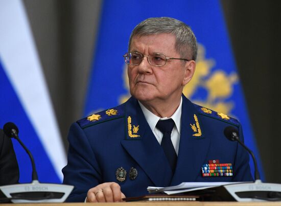 Президент РФ В. Путин принял участие в расширенном заседании коллегии Генпрокуратуры РФ