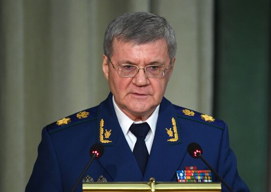 Президент РФ В. Путин принял участие в расширенном заседании коллегии Генпрокуратуры РФ