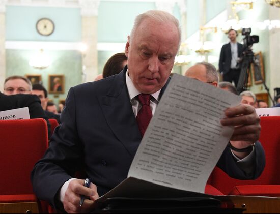 Президент РФ В. Путин принял участие в расширенном заседании коллегии Генпрокуратуры РФ