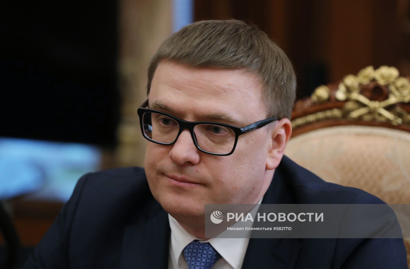 Президент РФ В. Путин встретился с врио губернатора Челябинской области А. Текслером