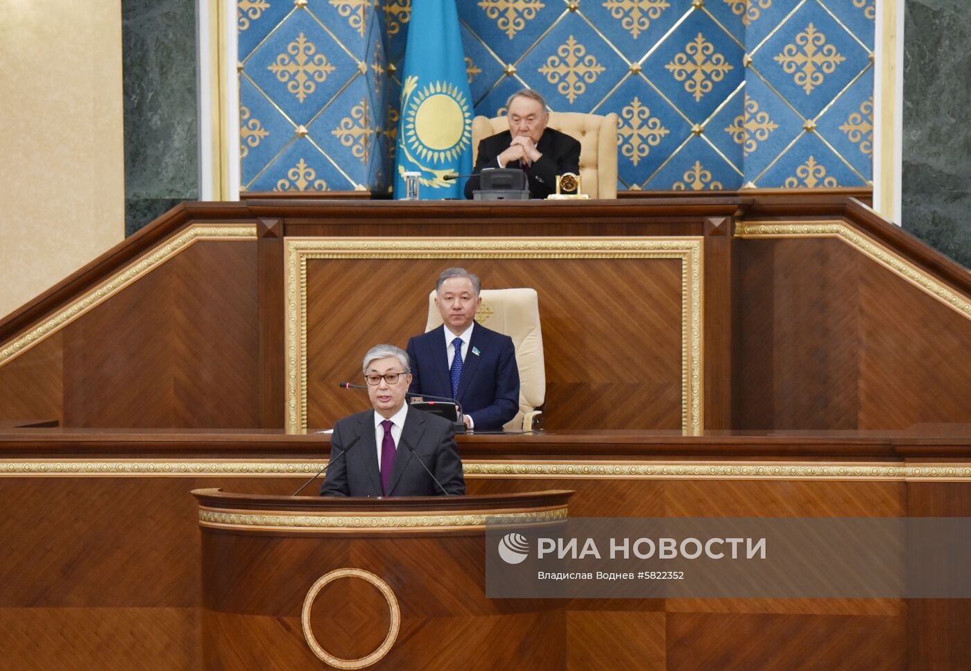 Церемония передачи полномочий президента Казахстана К. Токаеву