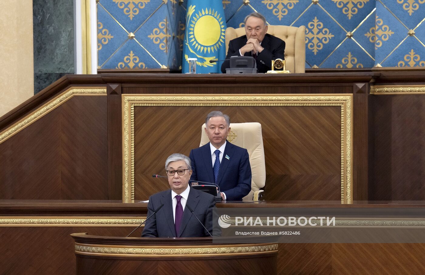 Церемония передачи полномочий президента Казахстана К. Токаеву