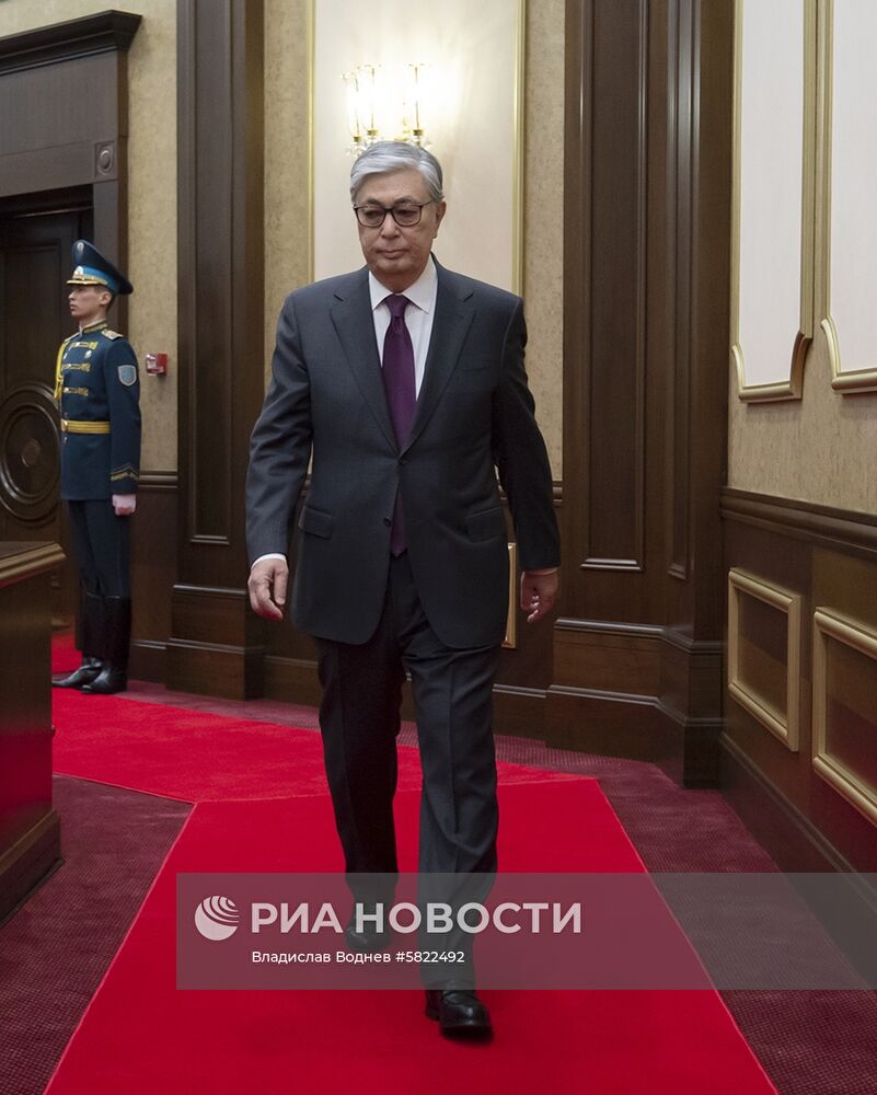 Церемония передачи полномочий президента Казахстана К. Токаеву