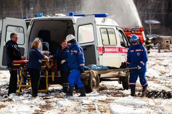 Командно-штабные учения МЧС в Иркутской области