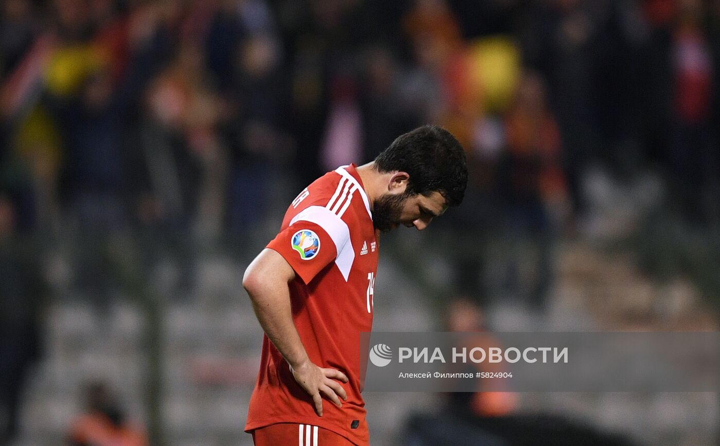 Футбол. Отборочный матч ЧЕ-2020. Матч Бельгия - Россия