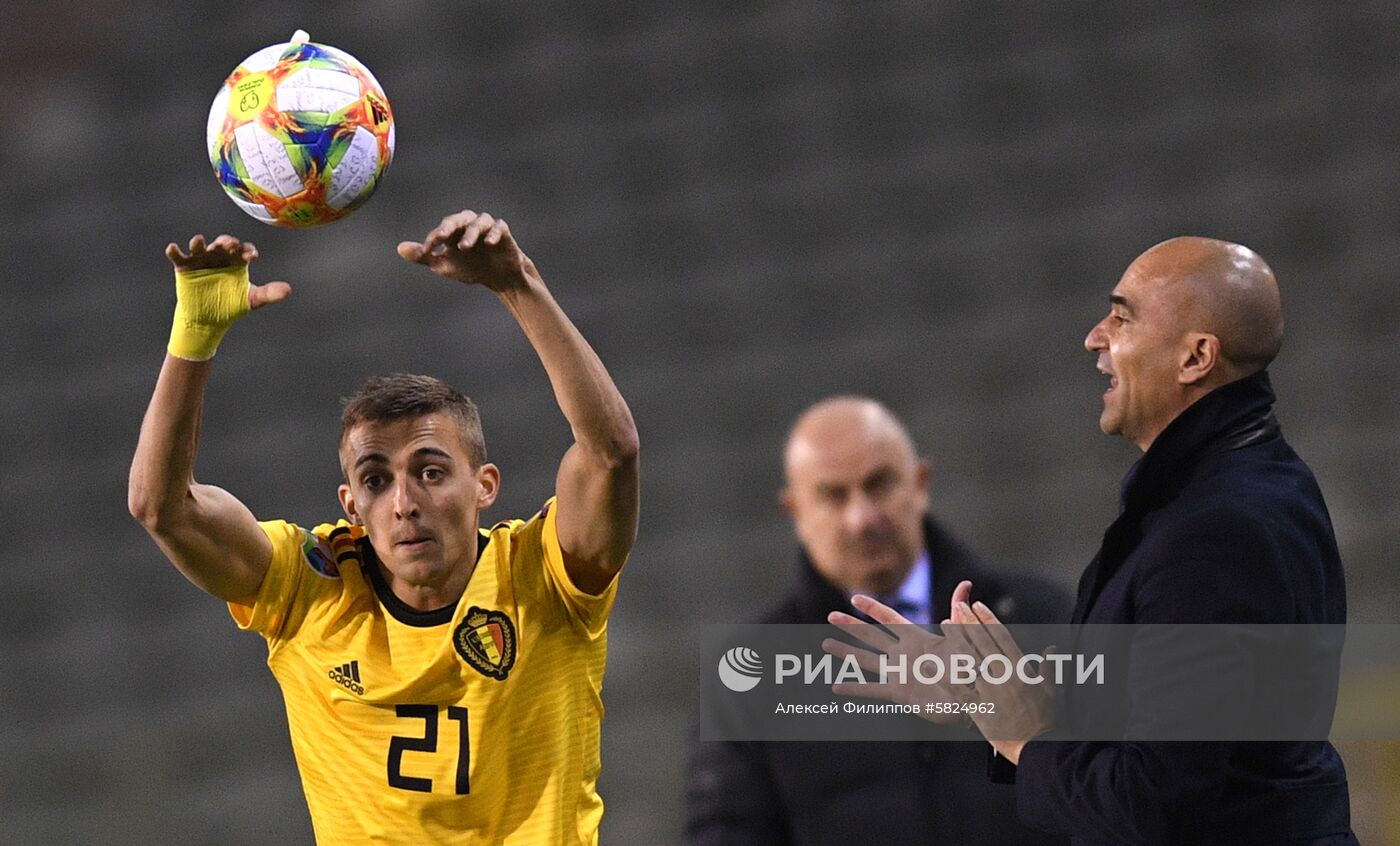 Футбол. Отборочный матч ЧЕ-2020. Матч Бельгия - Россия