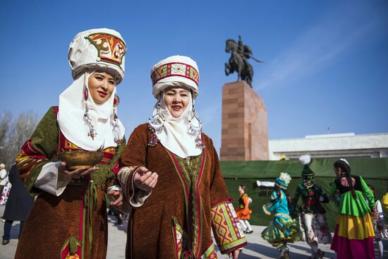 Празднование Навруза в Бишкеке