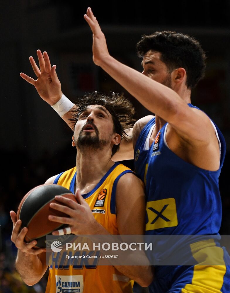 Баскетбол. Евролига. Матч "Химки" - "Маккаби"