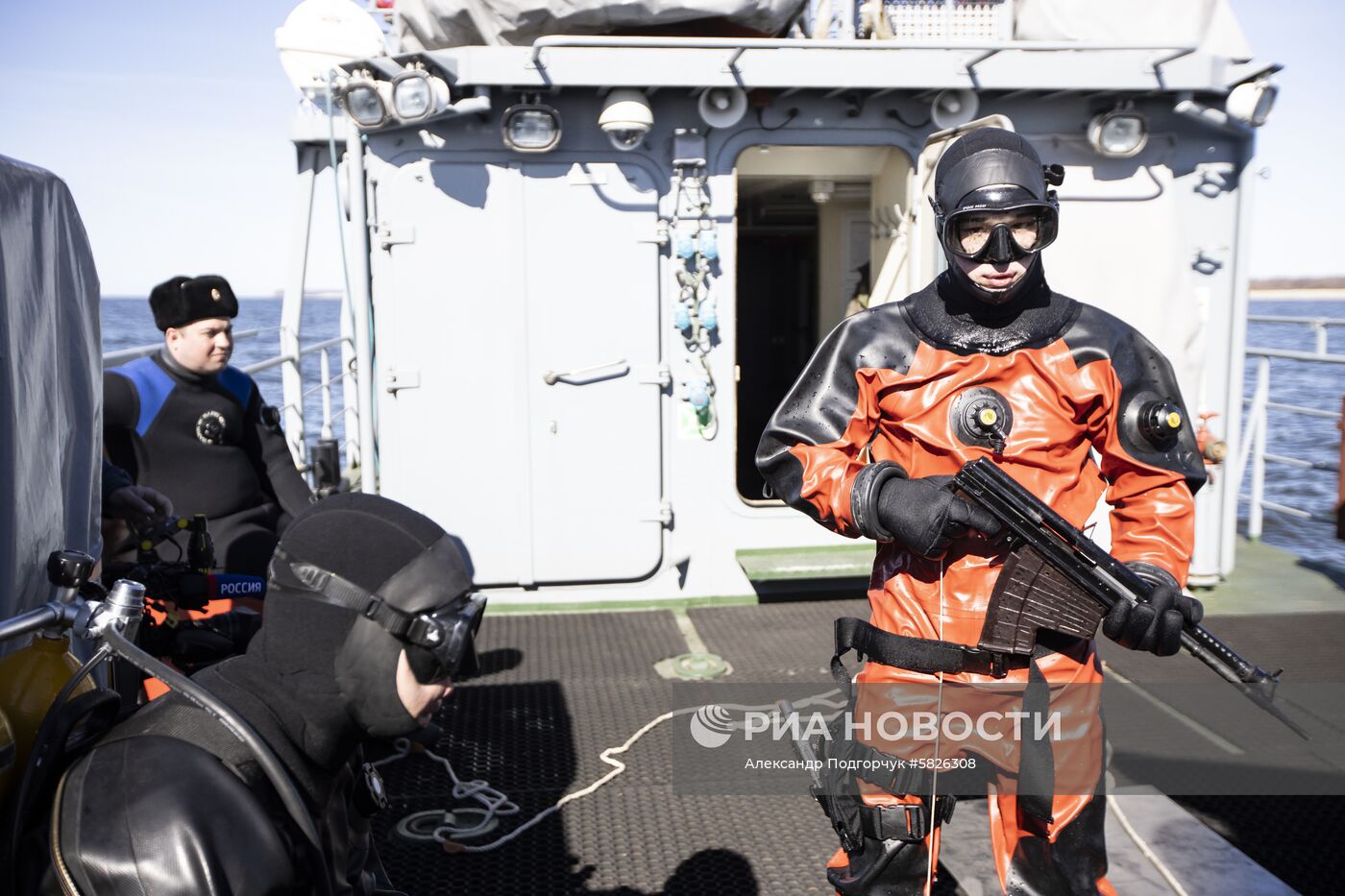 Тренировка отряда Балтийской военно-морской базы