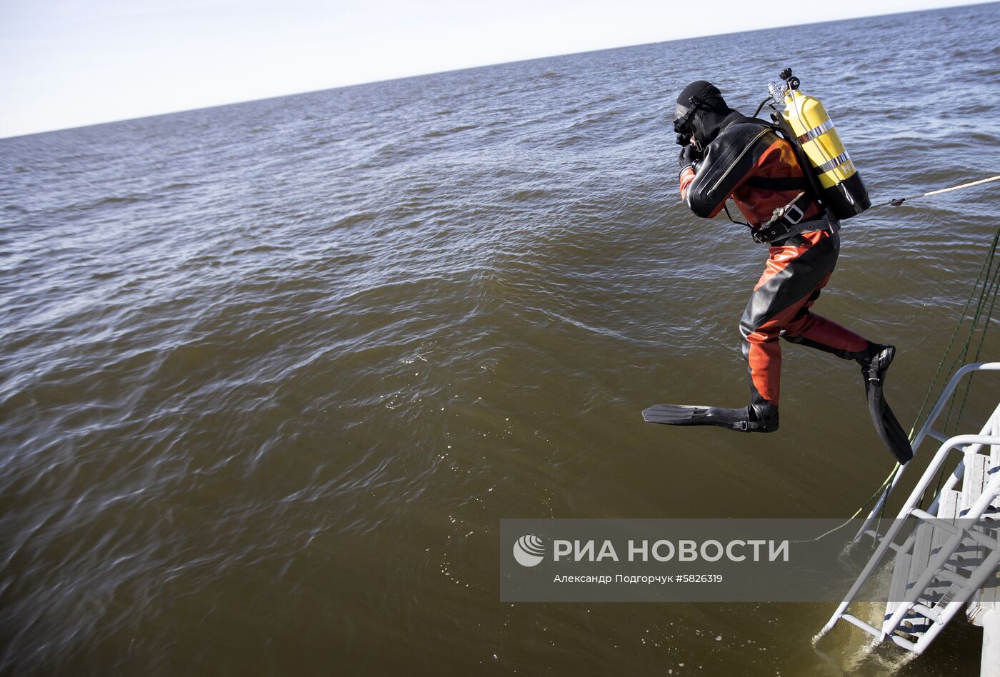 Тренировка отряда Балтийской военно-морской базы