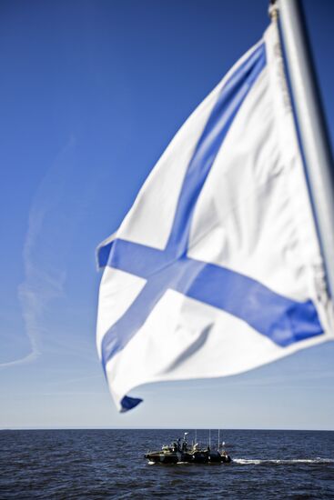 Тренировка отряда Балтийской военно-морской базы