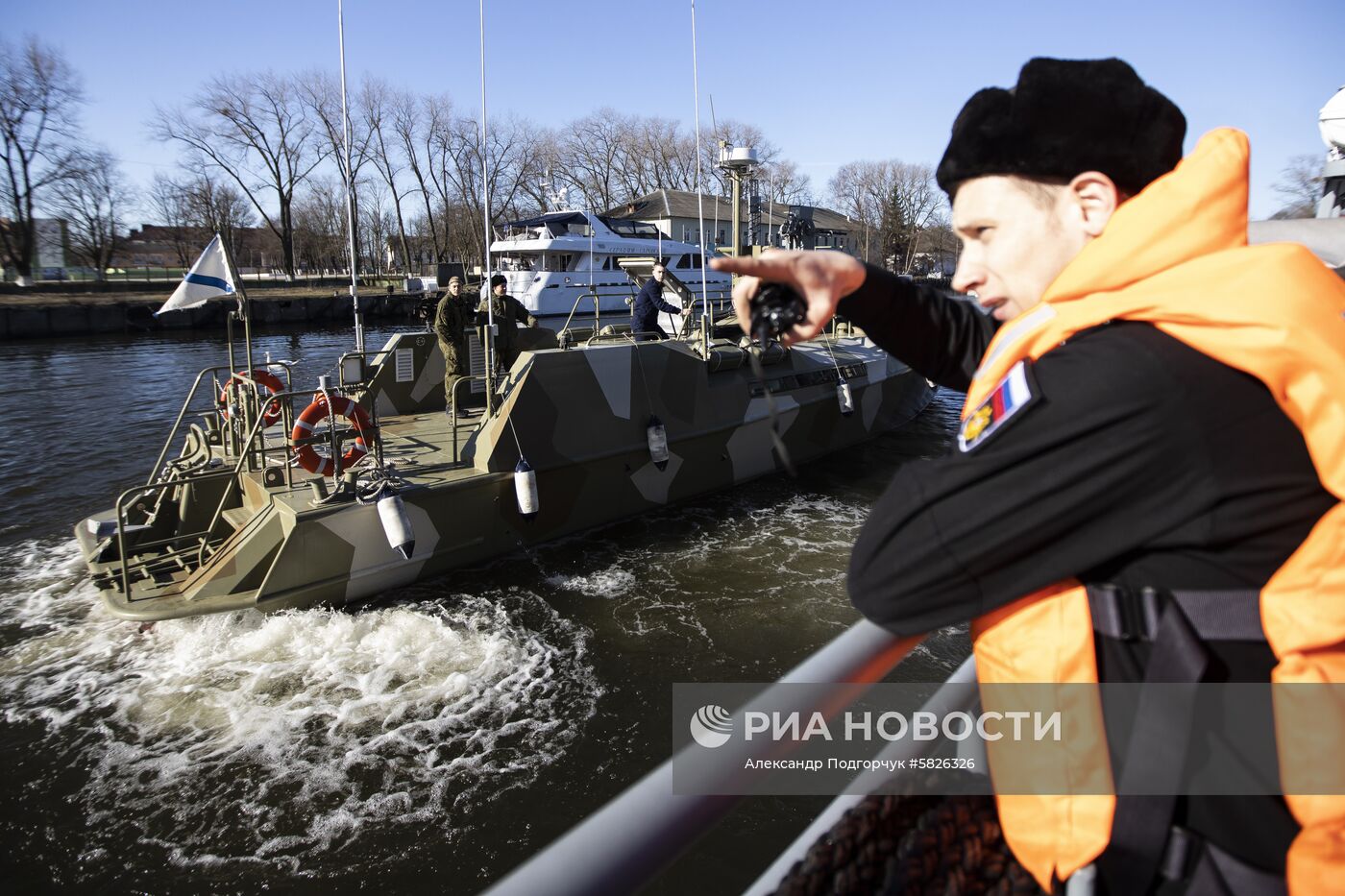 Тренировка отряда Балтийской военно-морской базы