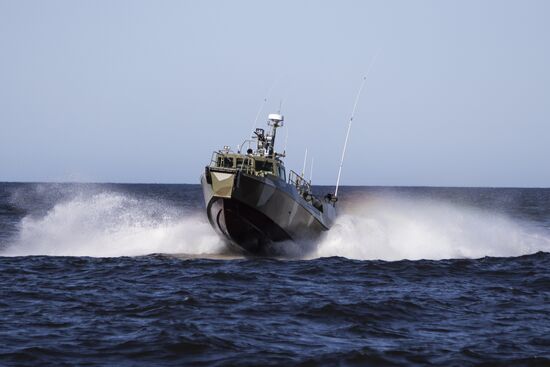 Тренировка отряда Балтийской военно-морской базы
