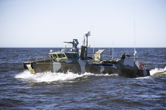 Тренировка отряда Балтийской военно-морской базы