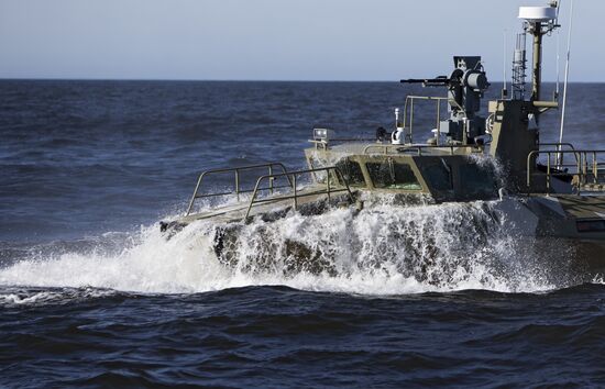 Тренировка отряда Балтийской военно-морской базы