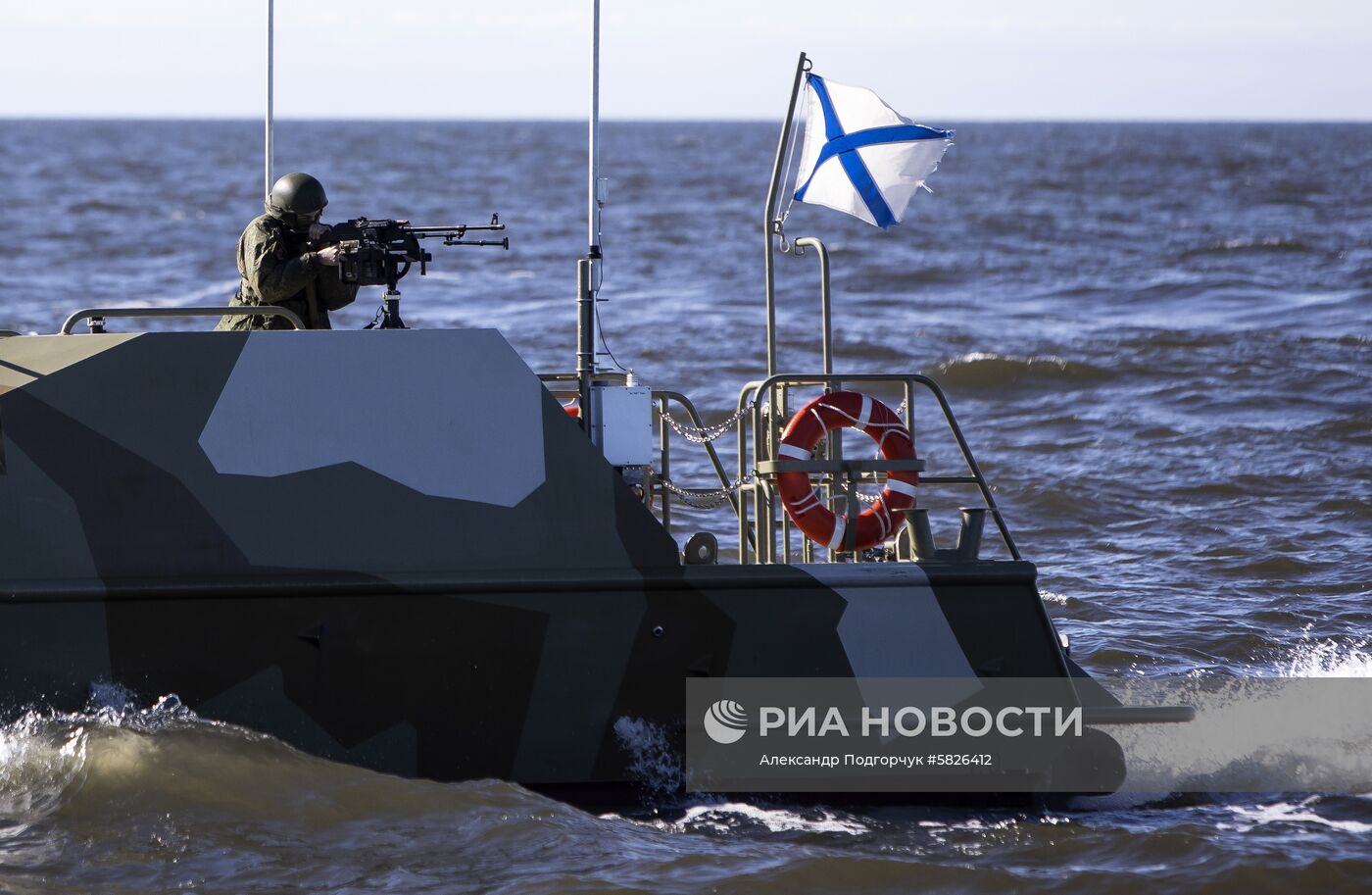 Тренировка отряда Балтийской военно-морской базы