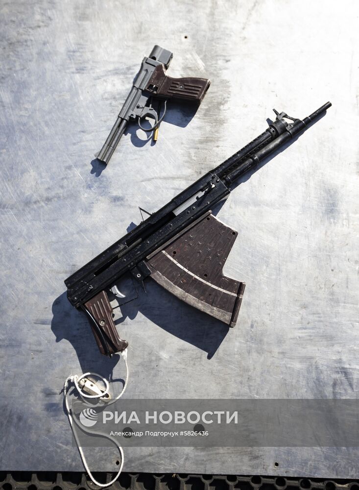 Тренировка отряда Балтийской военно-морской базы