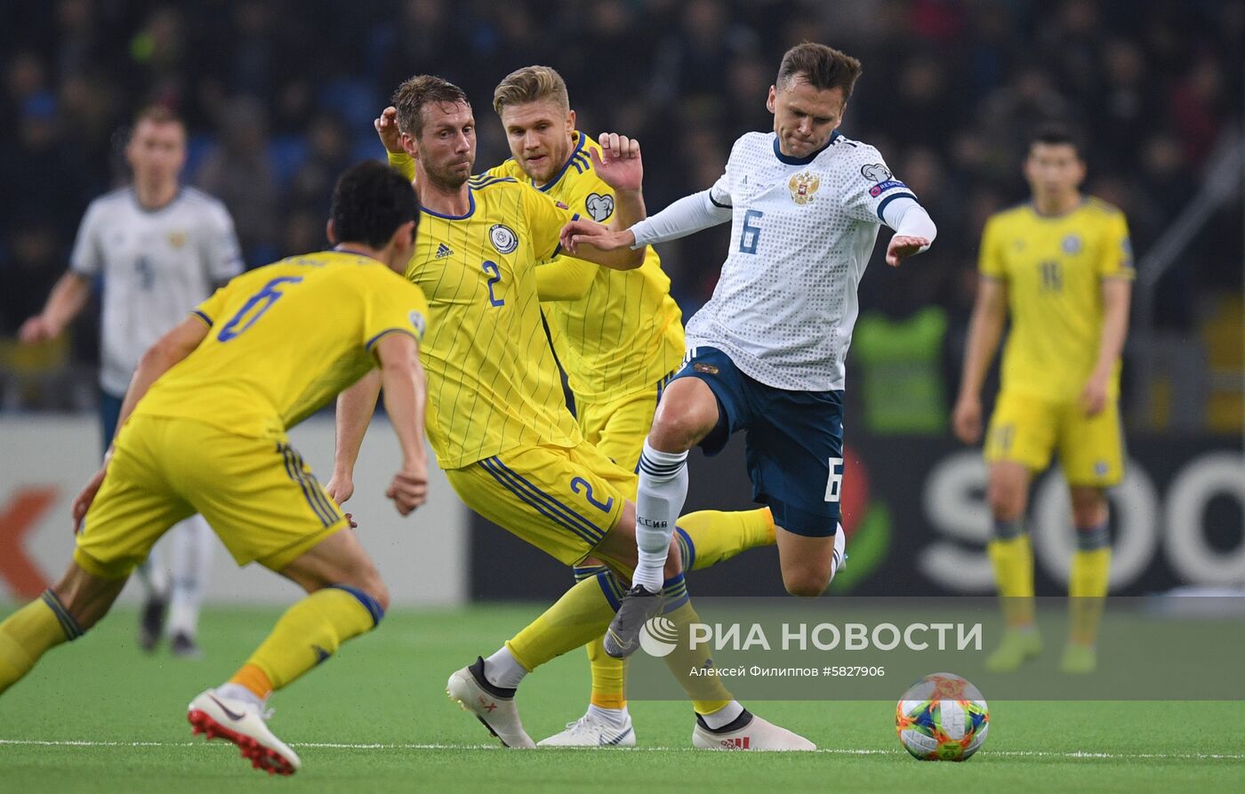 Футбол. Отборочный матч ЧЕ-2020. Казахстан - Россия