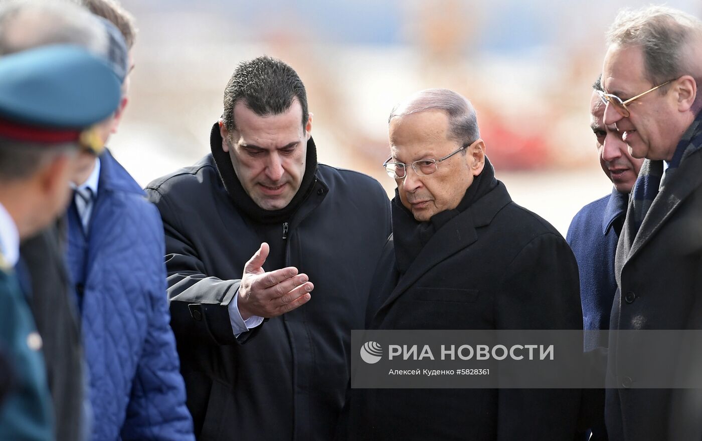 Прилет президента Ливана М. Ауна в Москву  