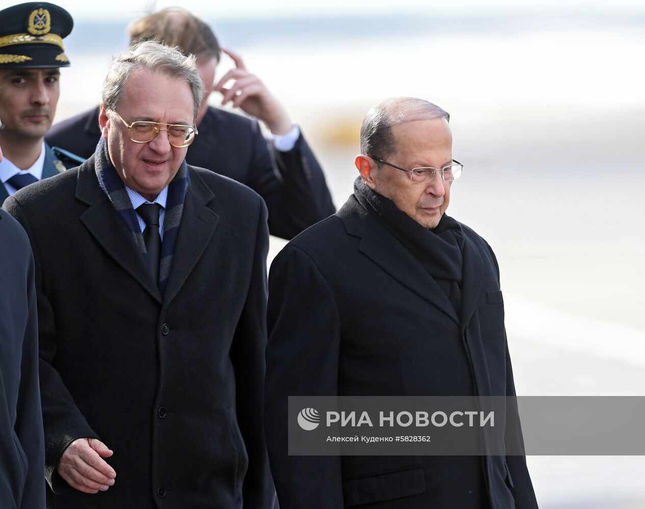 Прилет президента Ливана М. Ауна в Москву  