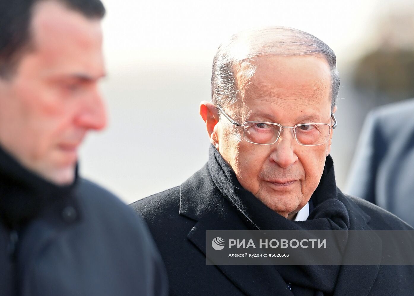 Прилет президента Ливана М. Ауна в Москву  