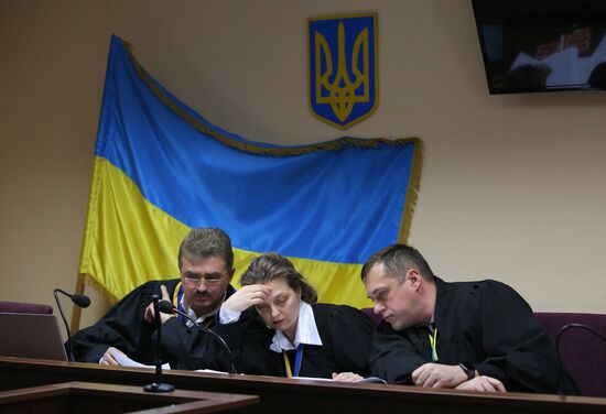 Заседание суда по делу журналиста К. Вышинского 