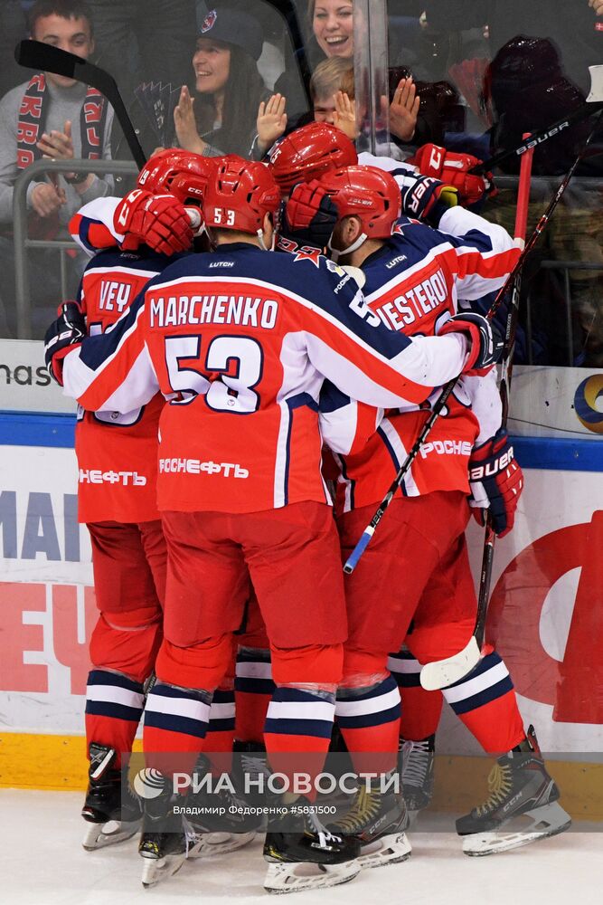 Хоккей. КХЛ. Матч ЦСКА - СКА