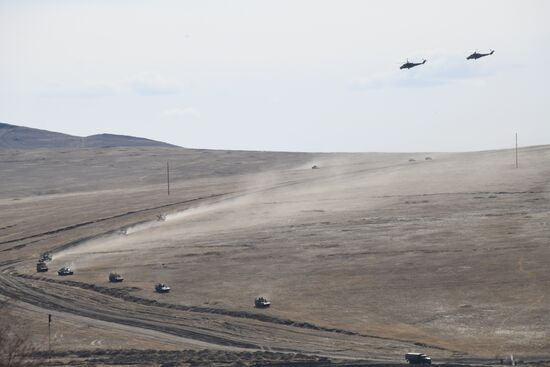 Учения ВВО в Забайкальском крае