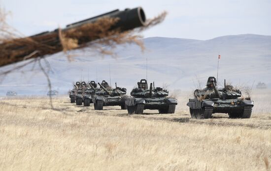 Учения ВВО в Забайкальском крае