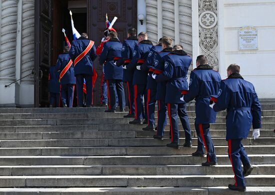 Призыв на военную службу в мотострелковую казачью бригаду ЮВО