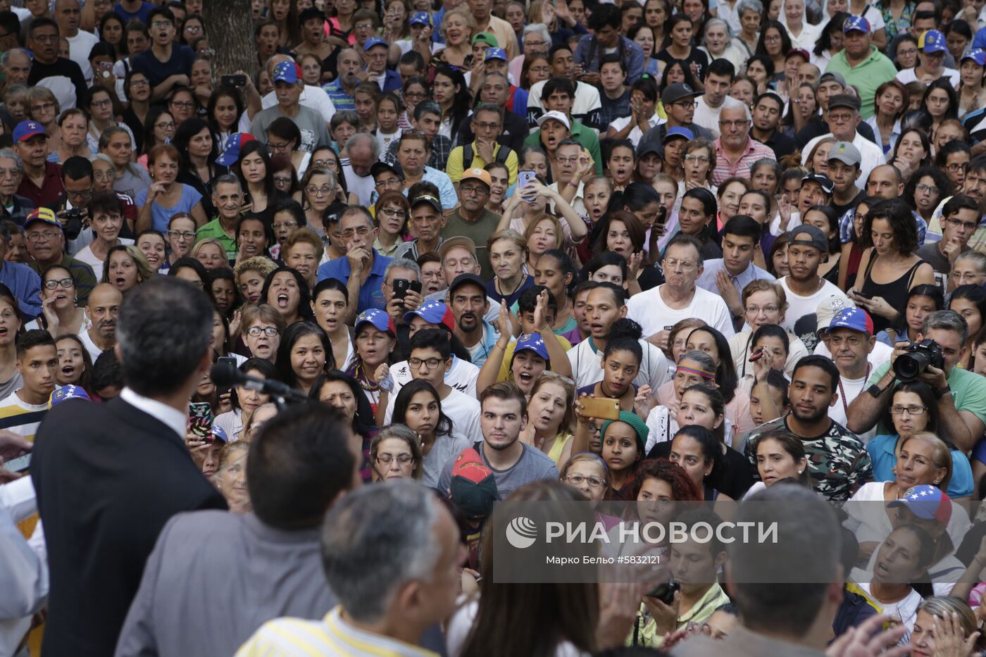 Встреча Х. Гуаидо с жителями Каракаса