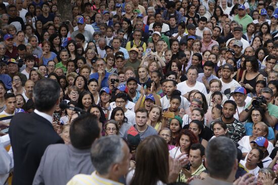 Встреча Х. Гуаидо с жителями Каракаса