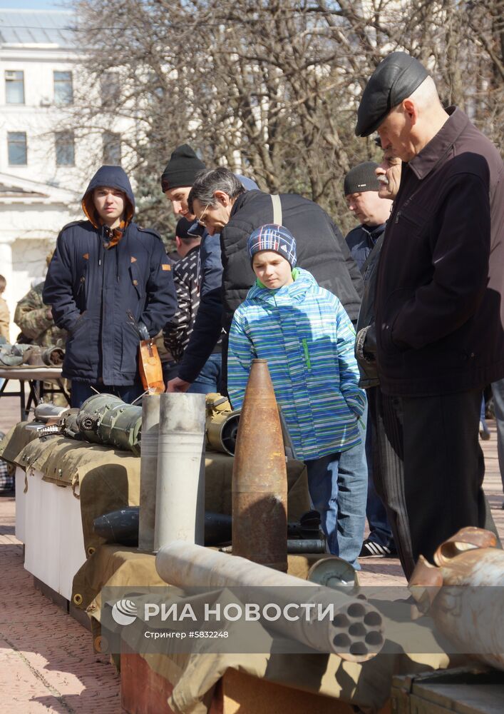 Выставка свидетельств военной агрессии ВСУ открылась в Луганске