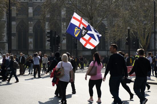 Акция сторонников Brexit в Лондоне