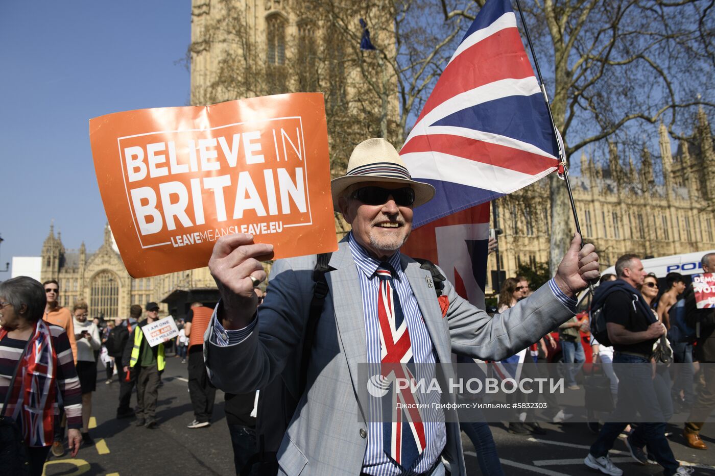 Акция сторонников Brexit в Лондоне