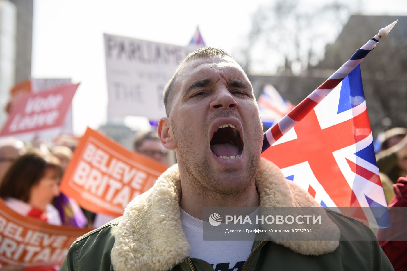 Акция сторонников Brexit в Лондоне