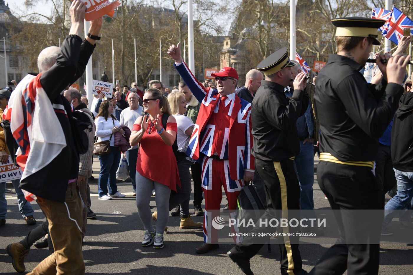 Акция сторонников Brexit в Лондоне