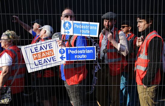 Акция сторонников Brexit в Лондоне