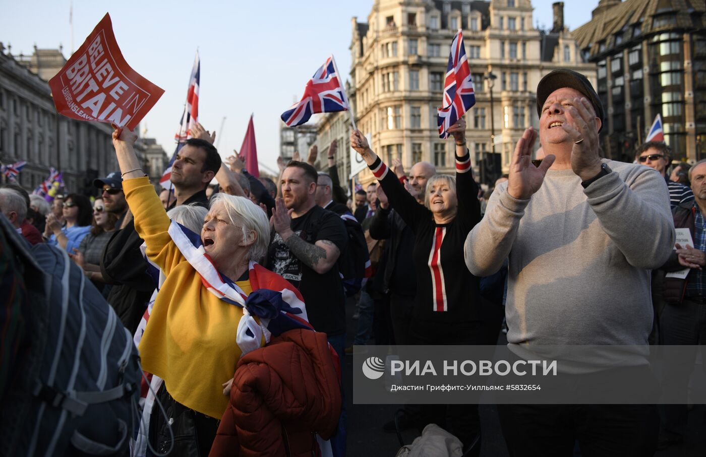 Акция сторонников Brexit в Лондоне