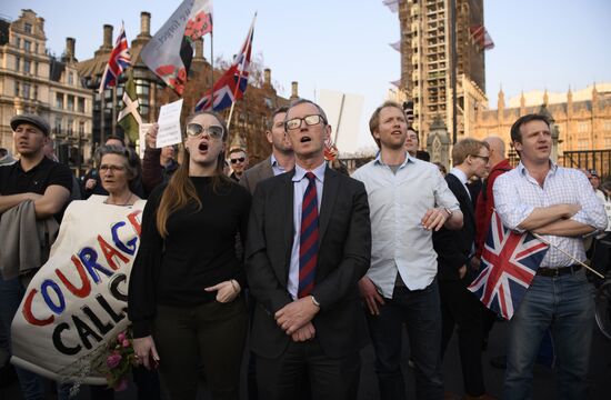 Акция сторонников Brexit в Лондоне