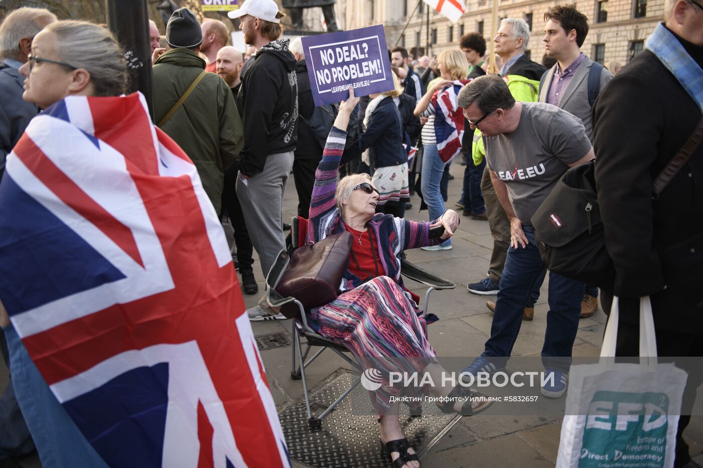 Акция сторонников Brexit в Лондоне
