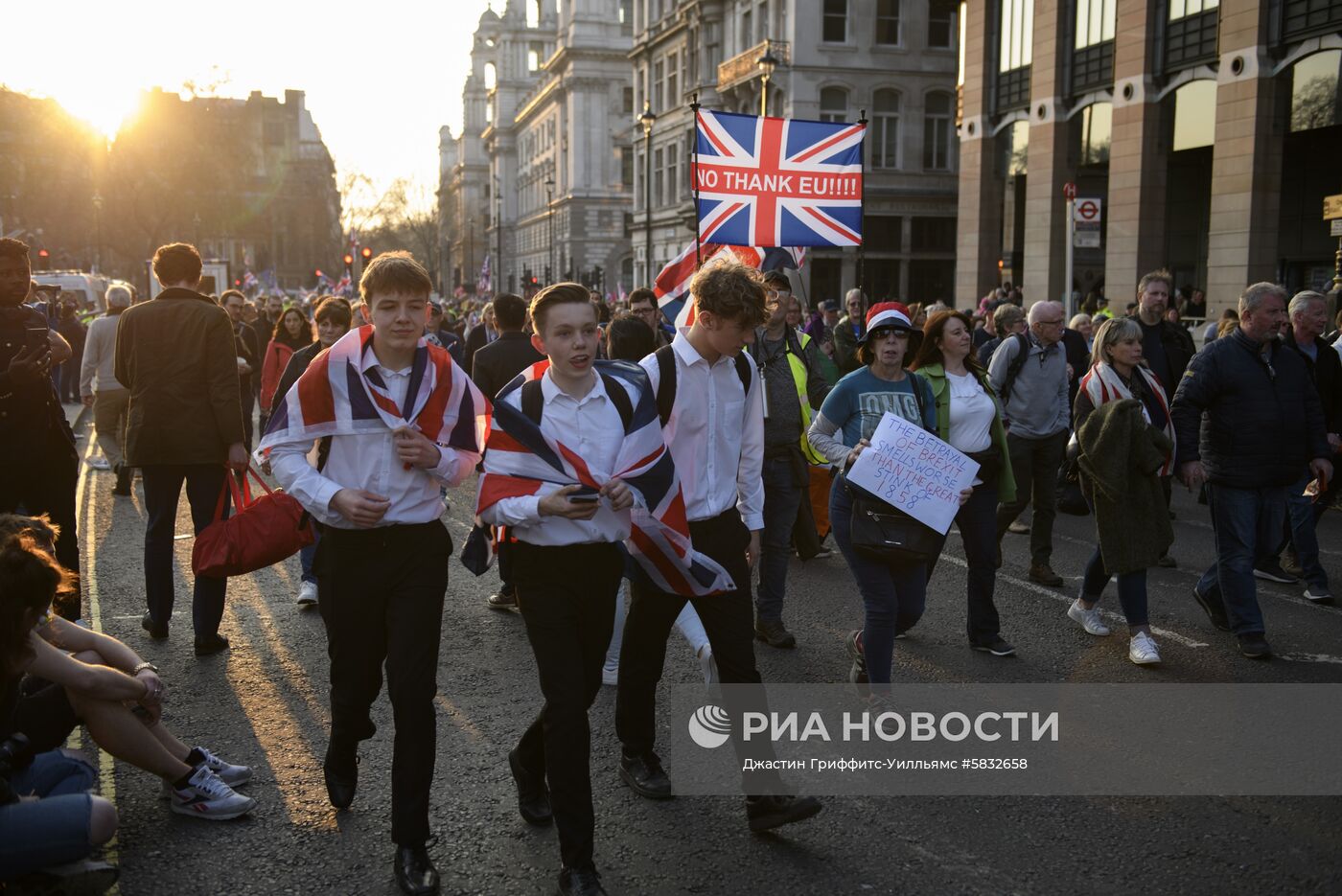 Акция сторонников Brexit в Лондоне