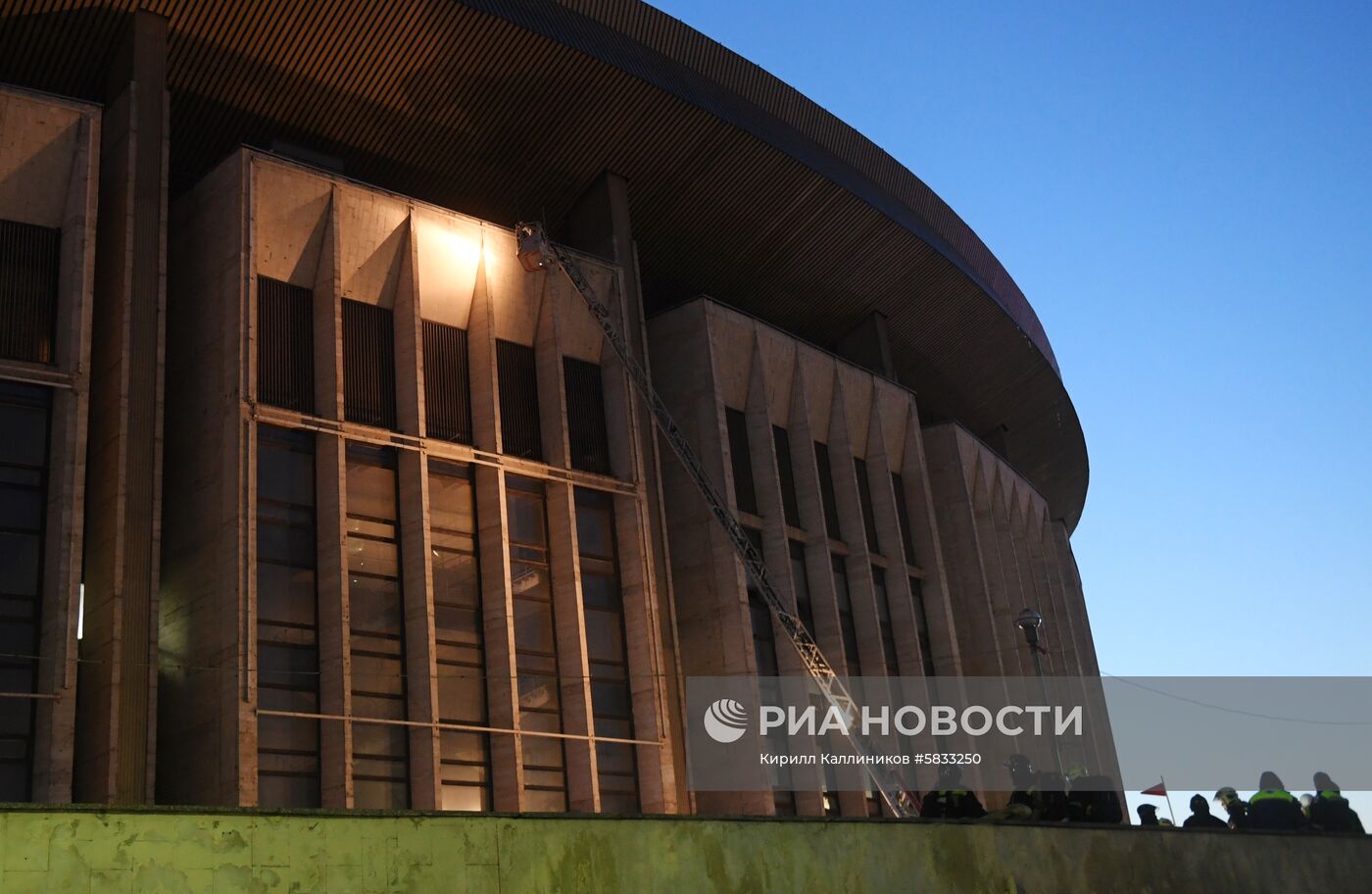 Пожар в СК "Олимпийский"