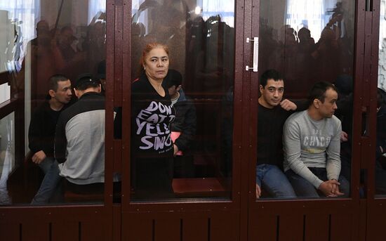 Заседание суда по делу о теракте в петербургском метро