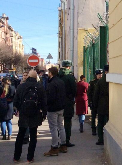 Взрыв в военной академии Санкт-Петербурга